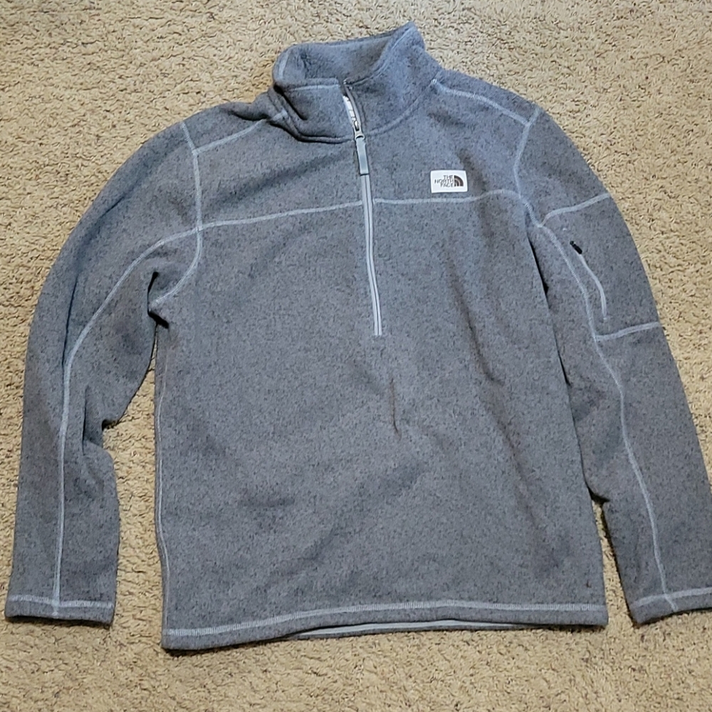 Mens large North Face  1/4 zip